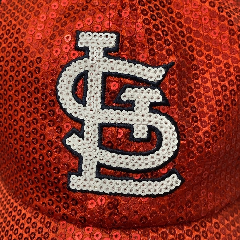 St. Louis Cardinals 47 Brand LIMITED EDITION BLING SEQUIN SPARKLE HAT MLB - Picture 3 of 12